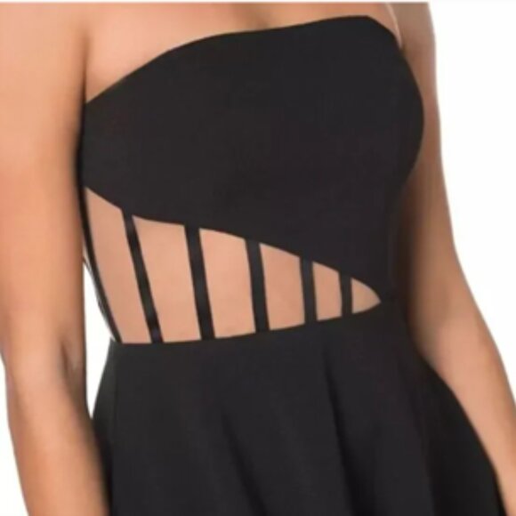 NWT Dress the Population Annel Asymmetric-Panel Strapless Corset - Size M - Picture 5 of 5